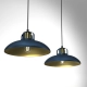 lafabryka.pl Lampa wisząca FELIX NAVY BLUE/GOLD 2xE27 MLP7715 MILAGRO